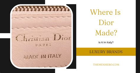 christian dior made in china